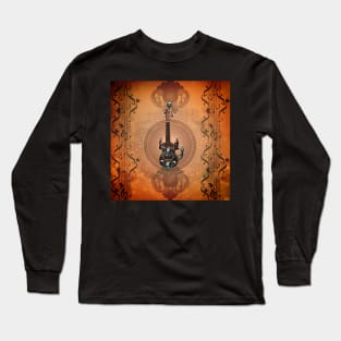 Awesome steampunk guitar with skulls Long Sleeve T-Shirt